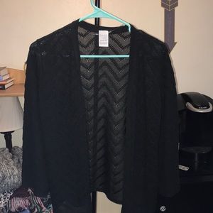 Black cardigan